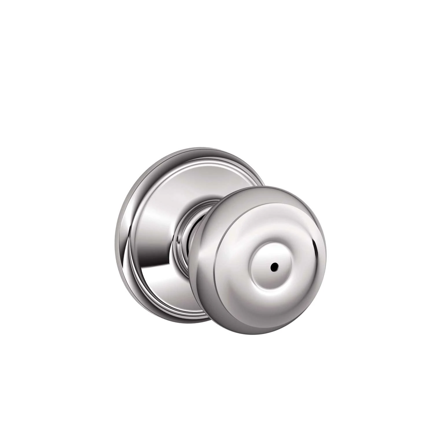 Schlage Georgian Classic Bright Brass/Bright Chrome Privacy Knob Right Or Left Handed 2 Schlage Georgian Classic Bright Brass/Bright Chrome Privacy Knob Right Or Left Handed - Image 2