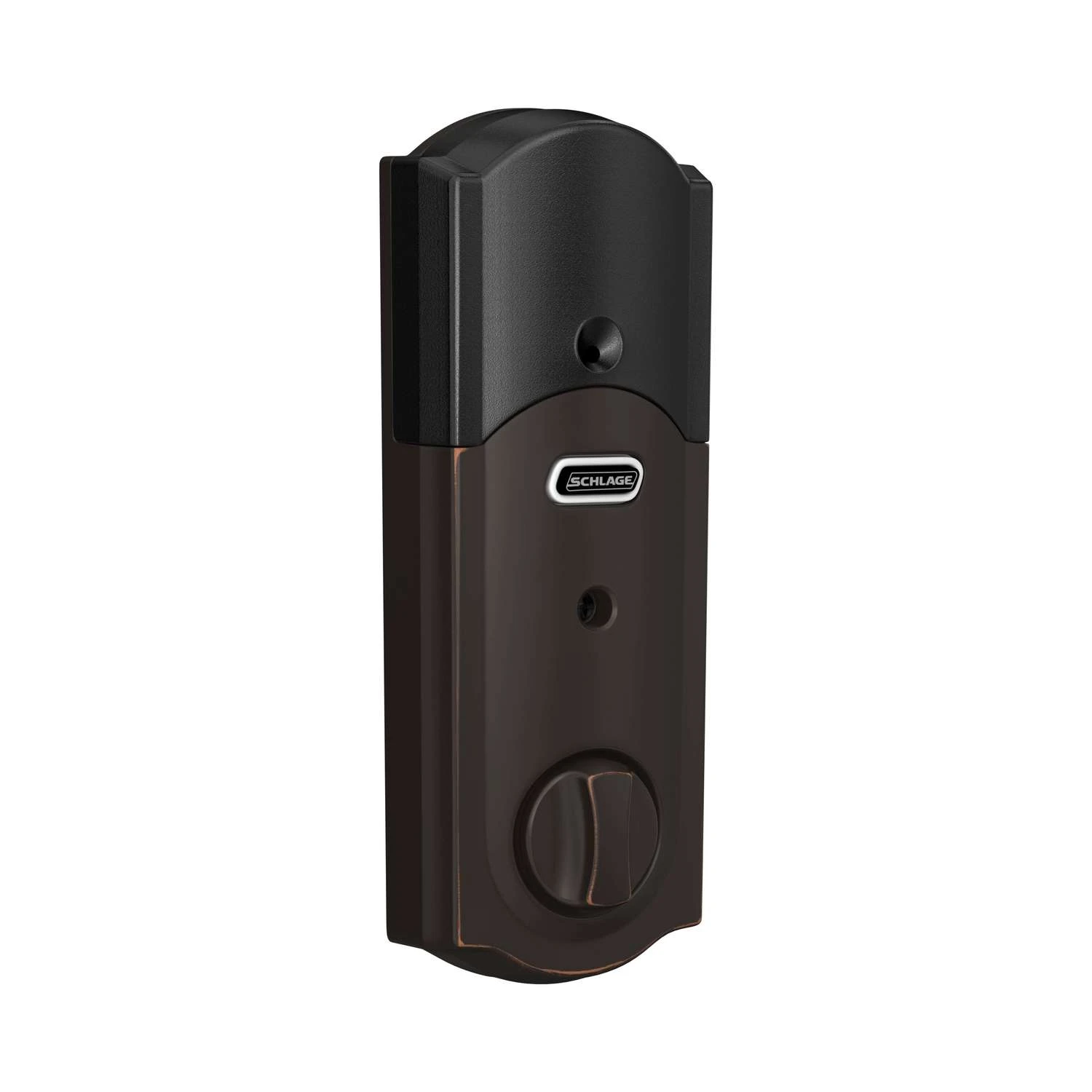 Schlage Aged Bronze Zinc Deadbolt W/Alarm 4 Schlage Aged Bronze Zinc Deadbolt W/Alarm - Image 4
