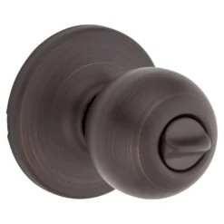 Weiser Yukon Venetian Bronze Privacy Lockset 1-3/4 In.