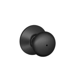 Schlage Plymouth Matte Black Privacy Knob Right Or Left Handed